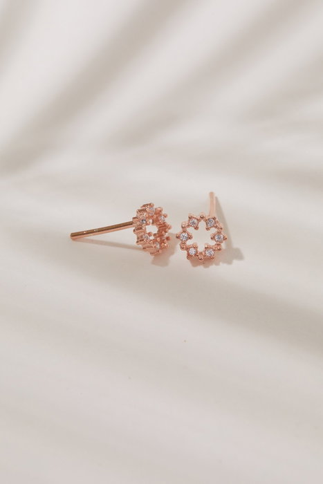 Heliophilia Silver Pendientes de Plata de Ley 925 Oro Rosa ELKAB92191R Heliophilia Silver Pendientes de Plata de Ley 925 Oro Rosa ELKAB92191R